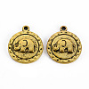 Tibetan Style Alloy Pendants TIBEP-Q089-004-RS-1