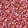 Opaque Picasso Cylinder Glass Beads SEED-Q039-06A-03-3