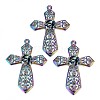 Alloy Big Pendants Rhinestone Settings X-PALLOY-N156-030-RS-1