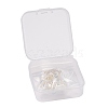 64Pcs 8 Size 304 Stainless Steel Stud Earring Findings STAS-LS0001-10S-7