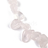 Natural Rose Quartz Nuggets Beads Strands G-B125-A09-01-3