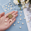 24Pcs 2 Styles Natural Freshwater Shell Beads SHEL-HS0001-05-3