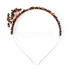 Tiger Eye with Metal Hair Bands PW-WG4CD56-06-1