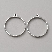 304 Stainless Steel Open Back Bezel Pendants FIND-WH0152-123D