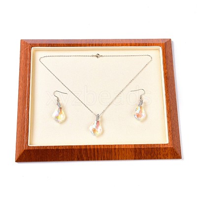 Rectangle Wood Pesentation Jewelry Bracelets Display Tray ODIS-P008-19B-02-1