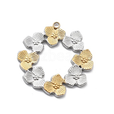 304 Stainless Steel Pendants STAS-R155-045GP-02-1