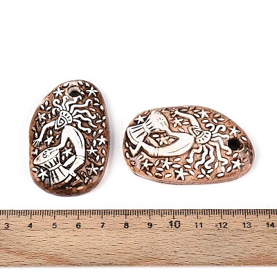 Handmade Porcelain Big Pendants PORC-T133-48-1