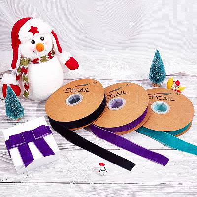 Velvet Ribbon SRIB-WH0006-18F-1