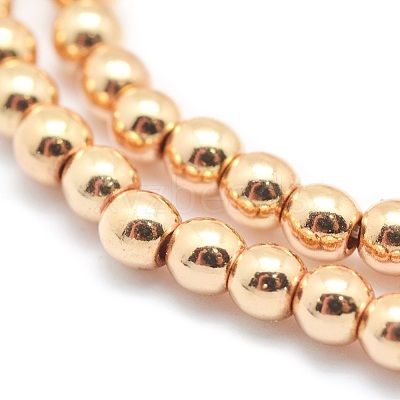 Electroplate Non-magnetic Synthetic Hematite Beads Strands G-L485-01A-LG-1