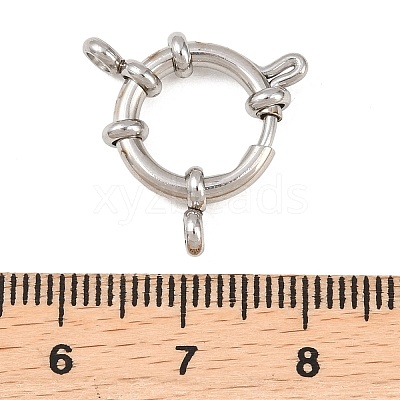 304 Stainless Steel Spring Ring Clasps STAS-L310-04P-1