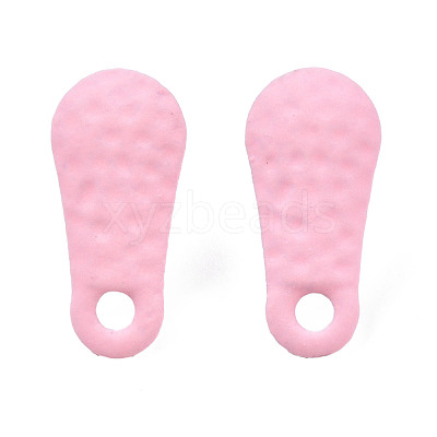 Spray Painted Iron Stud Earring Findings IFIN-N008-014C-1