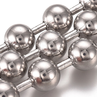 Tarnish Resistant 304 Stainless Steel Ball Chains CHS-E021-13M-P-1