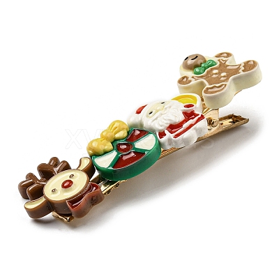 Chistmas Theme Resin Alligator Hair Clips PHAR-F018-03B-1