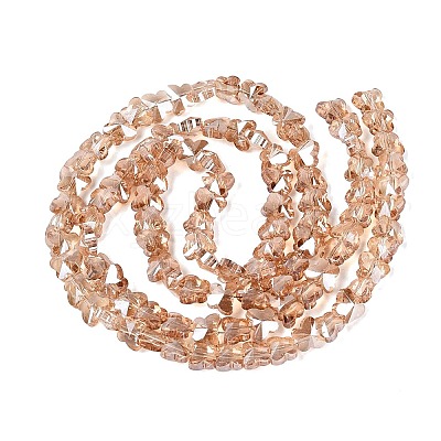 Electroplate Glass Beads Strands EGLA-Q135-04A-A07-1