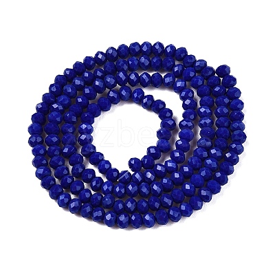 Opaque Solid Color Imitation Jade Glass Beads Strands EGLA-A044-P2mm-D07-1