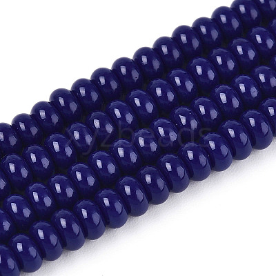 Opaque Spray Painted Glass Beads GLAA-ZX008-4mm-18P-1