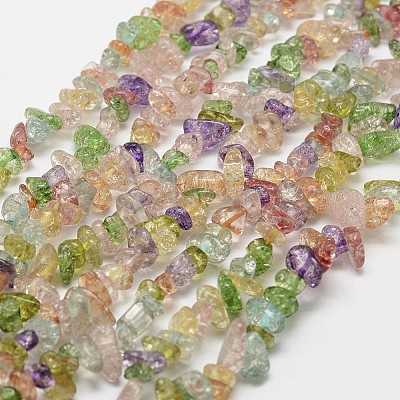 Crackle Glass Bead Strands LS-G-F328-18-1
