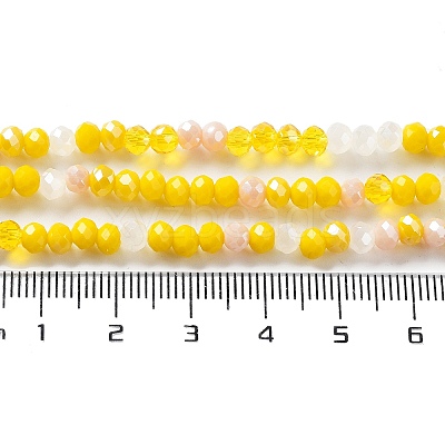Glass Beads Strands EGLA-A034-M4mm-21-1