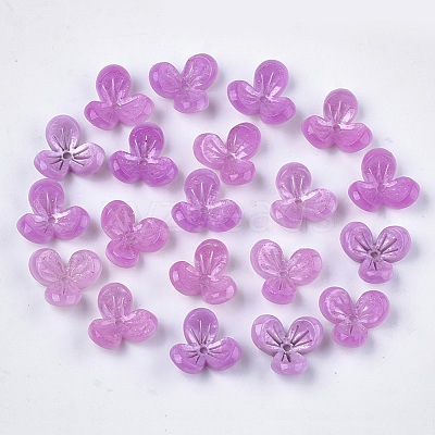 Cellulose Acetate(Resin) Bead Caps X-KK-S161-04D-1