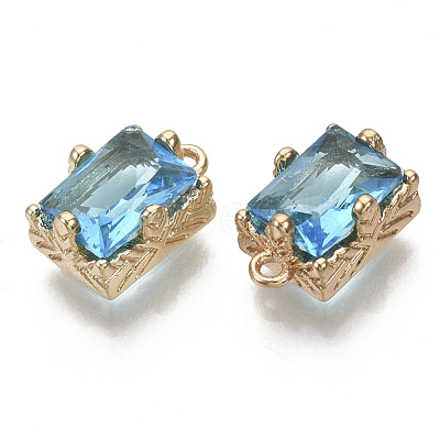 Glass Rhinestone Pendants GLAA-N038-20B-1