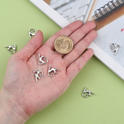 Tibetan Style Alloy Kitten Pendants X-TIBEP-A22092-AS-LF-1