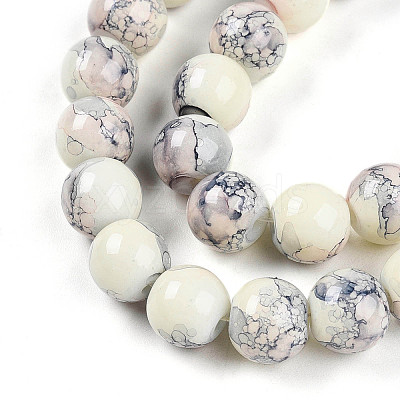Baking Paint Glass Beads X1-DGLA-N003-10mm-C05-1