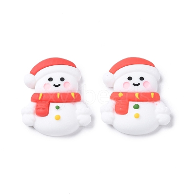 Christmas Theme Opaque Resin Cabochons RESI-F042-01H-1