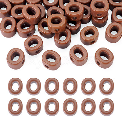 Opaque Acrylic European Beads LS-OACR-TAC0019-006O-1