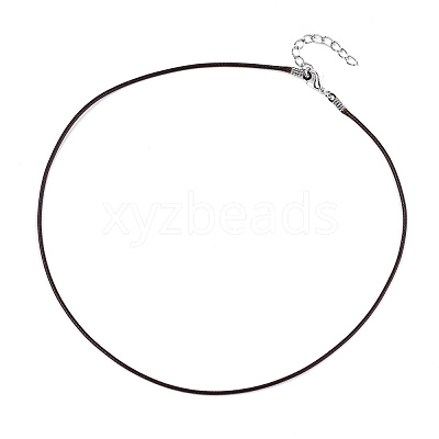 Waxed Cotton Cord Necklace Making MAK-S034-005-1