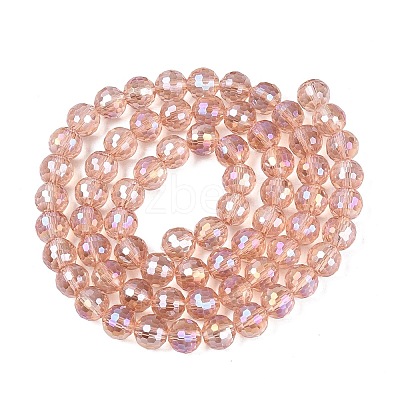 Transparent Glass Beads Strands GLAA-Q107-02A-03-1