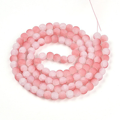 Crackle Glass Beads Strands GLAA-N009-8mm-03-1