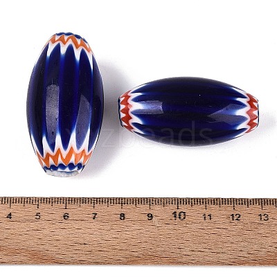 Handmade Millefiori Glass Barrel Beads LA-N002-35A-1
