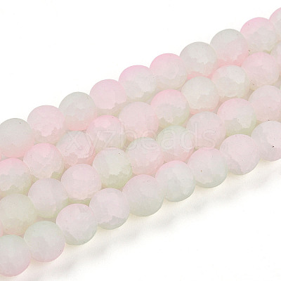 Crackle Glass Beads X1-GLAA-N009-8mm-01-1