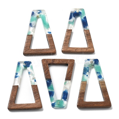Resin and Walnut Pendants FIND-R051-03A-1