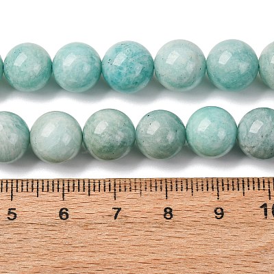 Natural Amazonite Beads Strands G-K068-03-10mmA-1