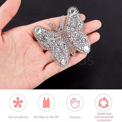 Butterfly Rhinestone Patches DIY-FG0001-36-1