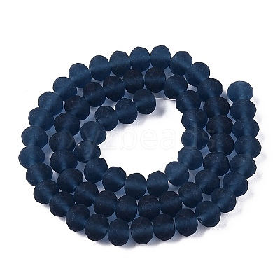 Transparent Glass Beads Strands EGLA-A044-T8mm-MD12-1