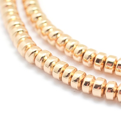Electroplate Non-magnetic Synthetic Hematite Beads Strands G-L485-04A-LG-1