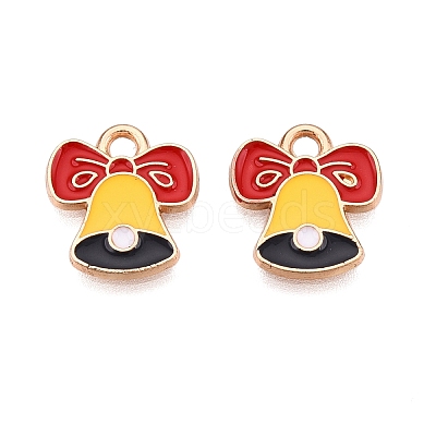 Christmas Theme Alloy Enamel Pendants ENAM-T020-10V-1