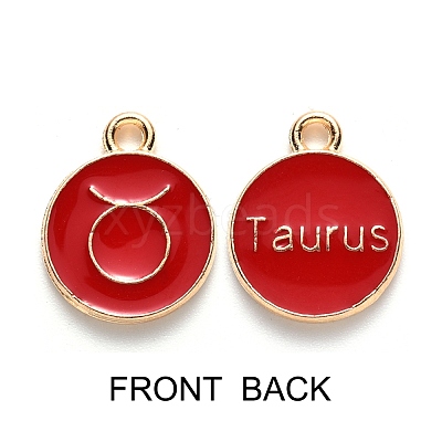 Alloy Enamel Pendants ENAM-SZ0001-27B-C-1