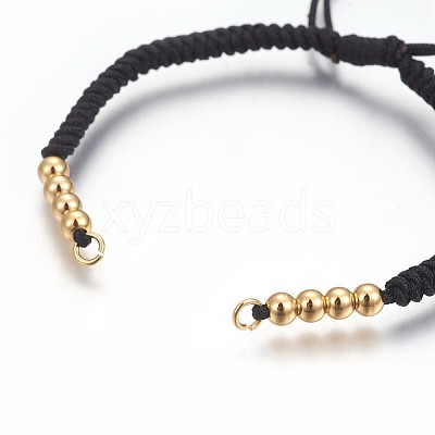 Nylon Cord Braided Bead Bracelets Making BJEW-F360-F08-1