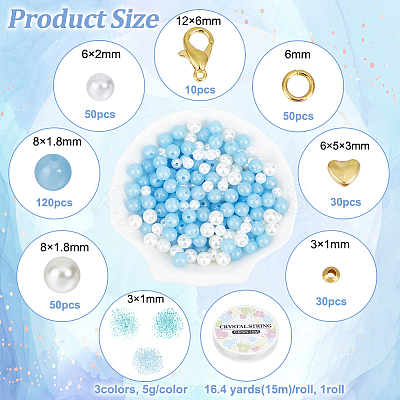 DIY Glow in the Dark Bracelet Necklace Making Kit DIY-NB0009-26-1