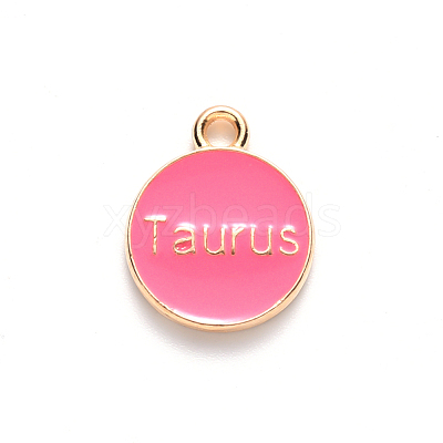 Alloy Enamel Pendants X-ENAM-S124-01B-03C-1