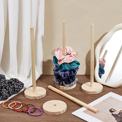Wood Scrunchie Holders ODIS-WH0001-88A-1