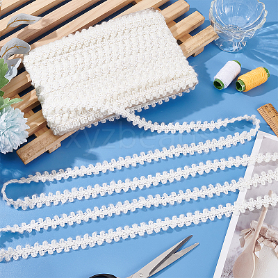 22.5Yards Polyester Braided Lace Ribbons DIY-MA0005-67B-1