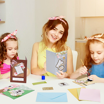 DIY Teachers' Day Theme Envelope & Card Kids Craft Kits AJEW-WH0473-15-1