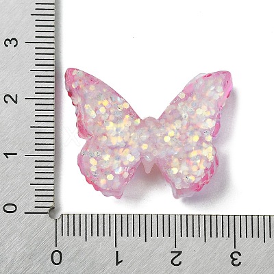 Spray Painted Resin Decoden Cabochons LS-RESI-C045-07E-1
