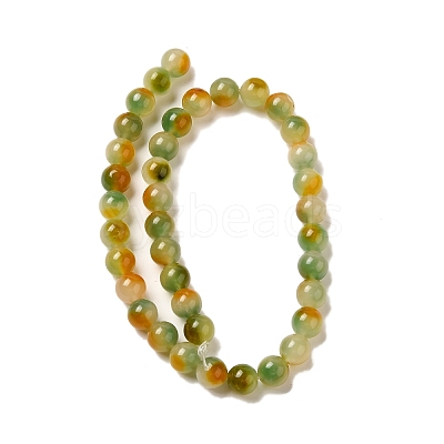 Natural Dyed White Jade Beads Strands G-M402-C04-11-1