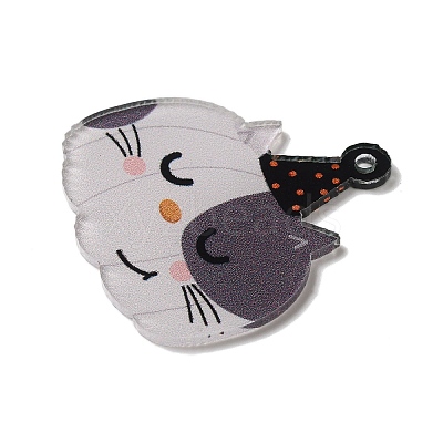 Halloween Printing Acrylic Pendants FIND-K017-01D-1