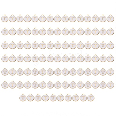 Golden Plated Enamel Alloy Charms ENAM-SZ0001-26A-T-1